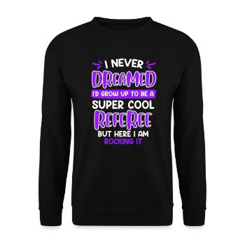 Super cool Arbitre Arbitre Dames - Sweat-shirt Unisexe - noir - Devant - Alina (178cm) & Michal (187cm)