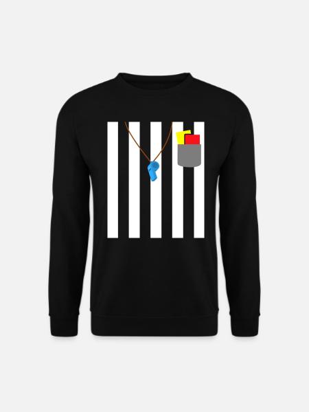 Schiedsrichter Outfit Motto Party Schiri - Unisex Pullover - Schwarz