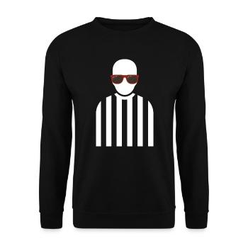 Referee Outfit - Unisex Sweatshirt - black - Front - Alina (178cm) & Michal (187cm)