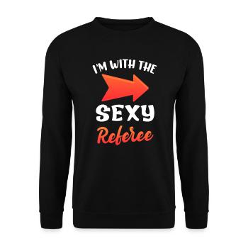 Wife of the judge's wife Shiri - Unisex Sweatshirt - black - Front - Alina (178cm) & Michal (187cm)
