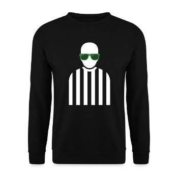Referee Outfit - Unisex Sweatshirt - black - Front - Alina (178cm) & Michal (187cm)
