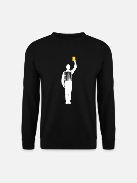 Schiedsrichter gelbeKarte Schiri Foul - Unisex Pullover - Schwarz
