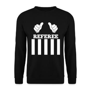 Referee Outfit - Unisex Sweatshirt - black - Front - Alina (178cm) & Michal (187cm)