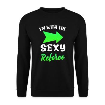 Wife of the judge's wife Shiri - Unisex Sweatshirt - black - Front - Alina (178cm) & Michal (187cm)