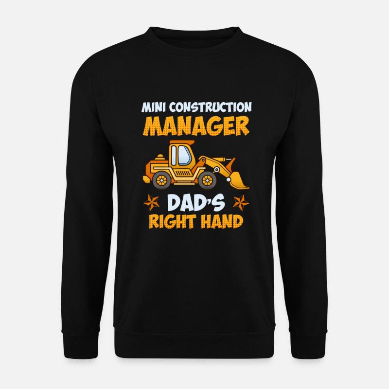 Home Children Saying Construction Manager - Unisex Sweatshirt - black