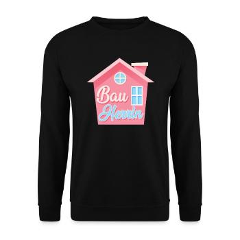 Richtfest Eigenheim Bauherrin - Unisex Pullover - Schwarz - Vorne - Alina (178cm) & Michal (187cm)