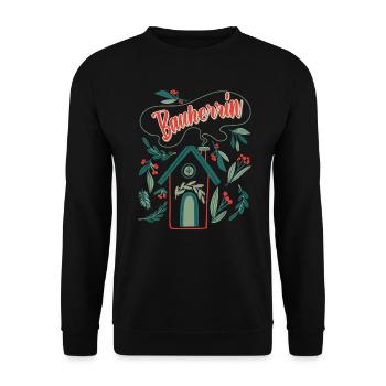 Bauherrin Eigenheim Damen - Unisex Pullover - Schwarz - Vorne - Alina (178cm) & Michal (187cm)
