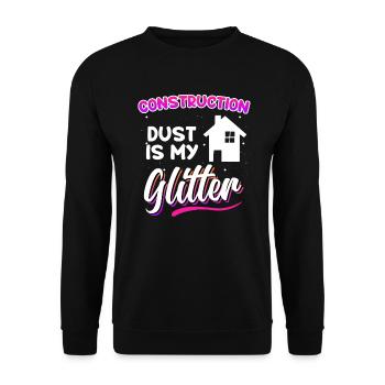 Client Builder Baustaub Eigenheim - Unisex Sweatshirt - black - Front - Alina (178cm) & Michal (187cm)