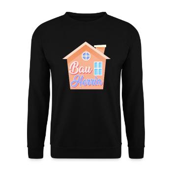 Richtfest Eigenheim Bauherrin - Unisex Pullover - Schwarz - Vorne - Alina (178cm) & Michal (187cm)