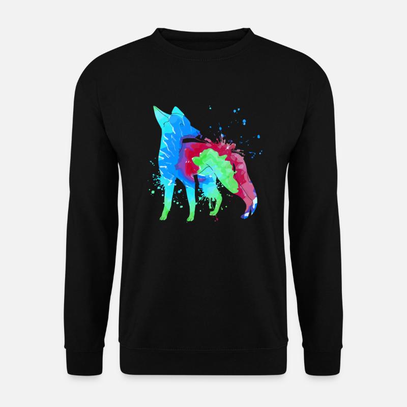 Fuchs Kunst Jäger Fuchsjagd Jagd - Unisex Pullover - Schwarz