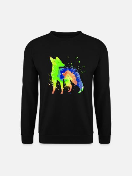 Fuchs Kunst Jäger Fuchsjagd Jagd - Unisex Pullover - Schwarz