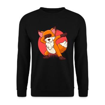 Dabbing Fuchs Kinder - Unisex Pullover - Schwarz - Vorne - Alina (178cm) & Michal (187cm)