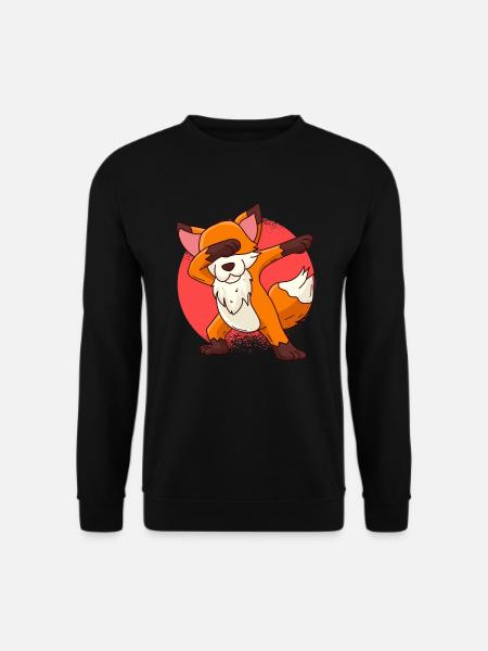 Dabbing Fuchs Kinder - Unisex Pullover - Schwarz