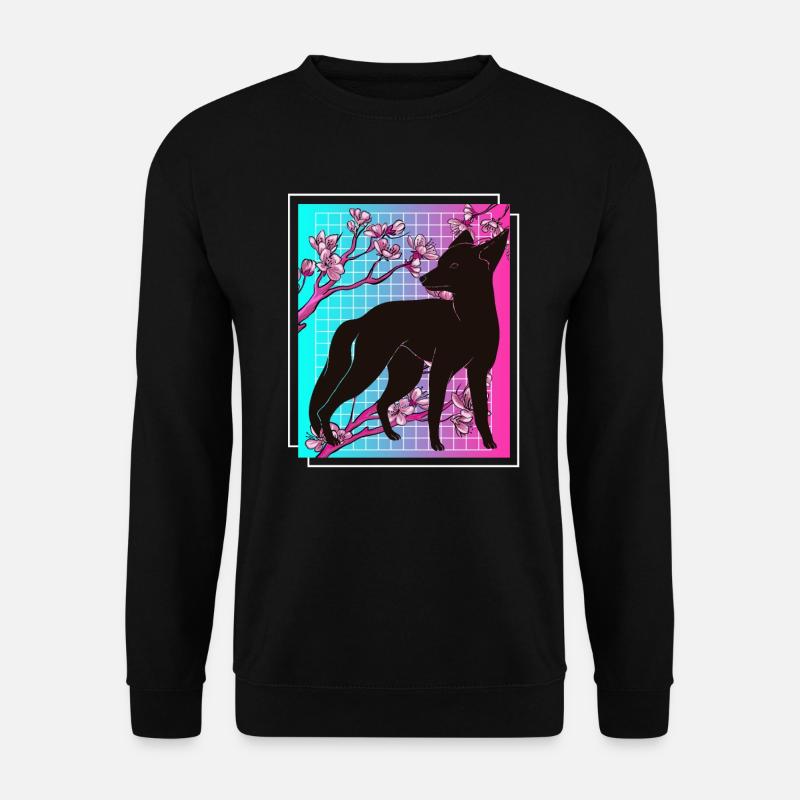 Kiteune Japanese fox - Unisex Sweatshirt - black
