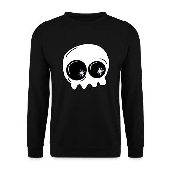 Little ghost Halloween - Unisex Sweatshirt - black - Front - Alina (178cm) & Michal (187cm)
