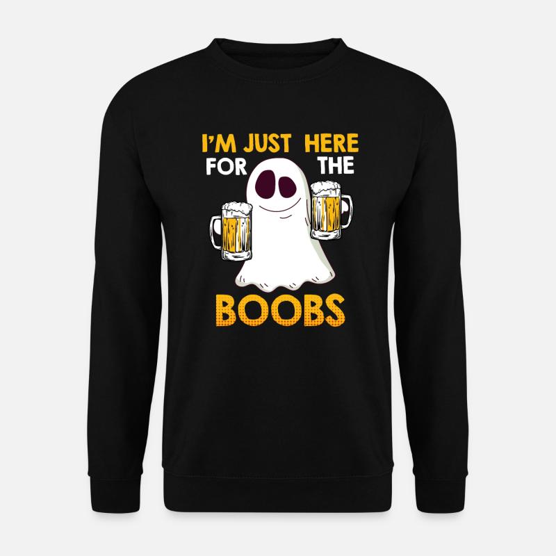 Ghosts Boo Bees Halloween - Unisex Sweatshirt - black