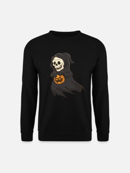 Totenkopf Halloween Hexe - Unisex Pullover - Schwarz
