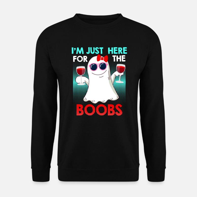 Ghosts Boo Bees Halloween - Unisex Sweatshirt - black
