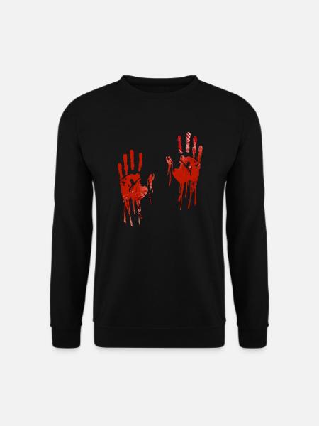 Halloween bloody hands - Unisex Sweatshirt - black