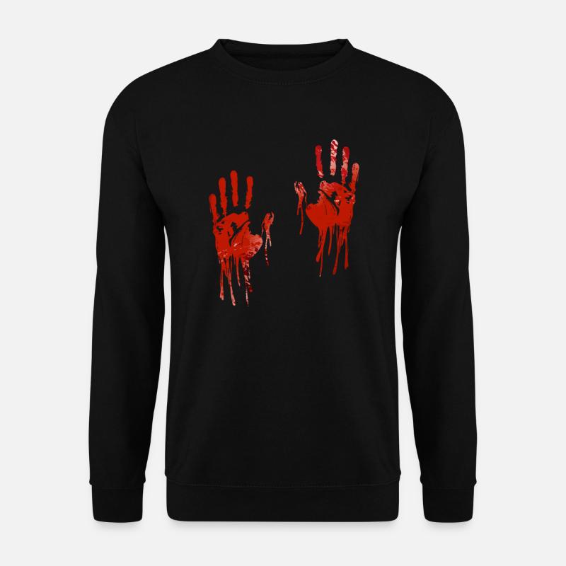 Halloween bloody hands - Unisex Sweatshirt - black