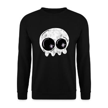 Little ghost Halloween - Unisex Sweatshirt - black - Front - Alina (178cm) & Michal (187cm)