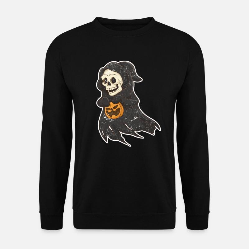 Bone Face Halloween Witch - Unisex Sweatshirt - black