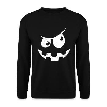 Pumpkin Ghosts Halloween - Unisex Sweatshirt - black - Front - Alina (178cm) & Michal (187cm)