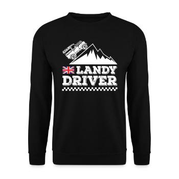 Landy Driver - Unisex Sweatshirt - black - Front - Alina (178cm) & Michal (187cm)