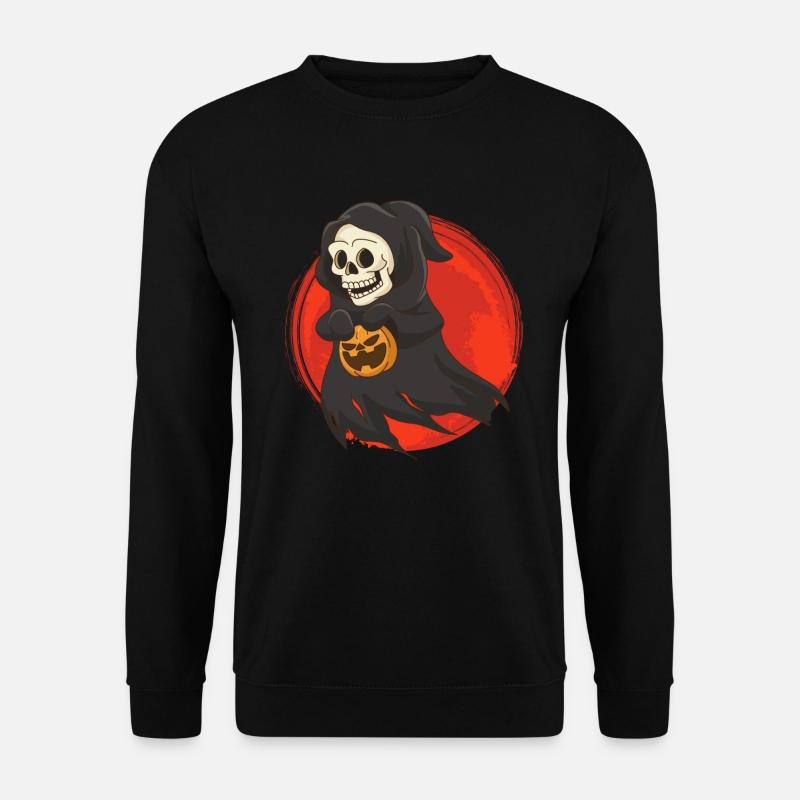 Bone Face Halloween Witch - Unisex Sweatshirt - black