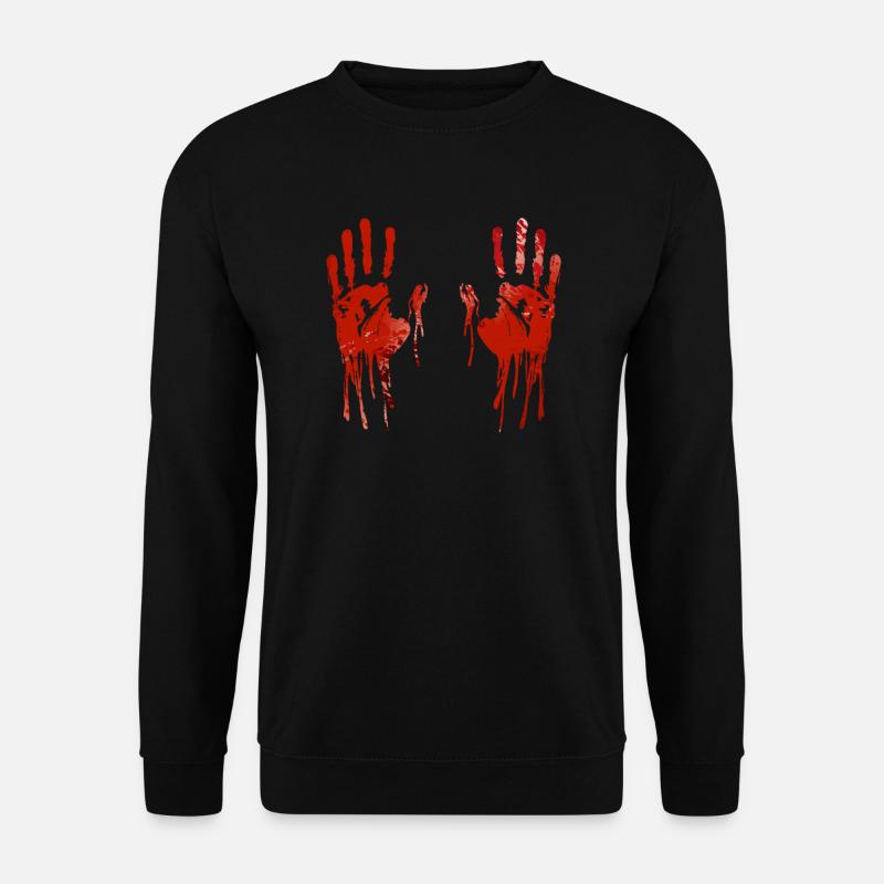 Halloween bloody hands - Unisex Sweatshirt - black