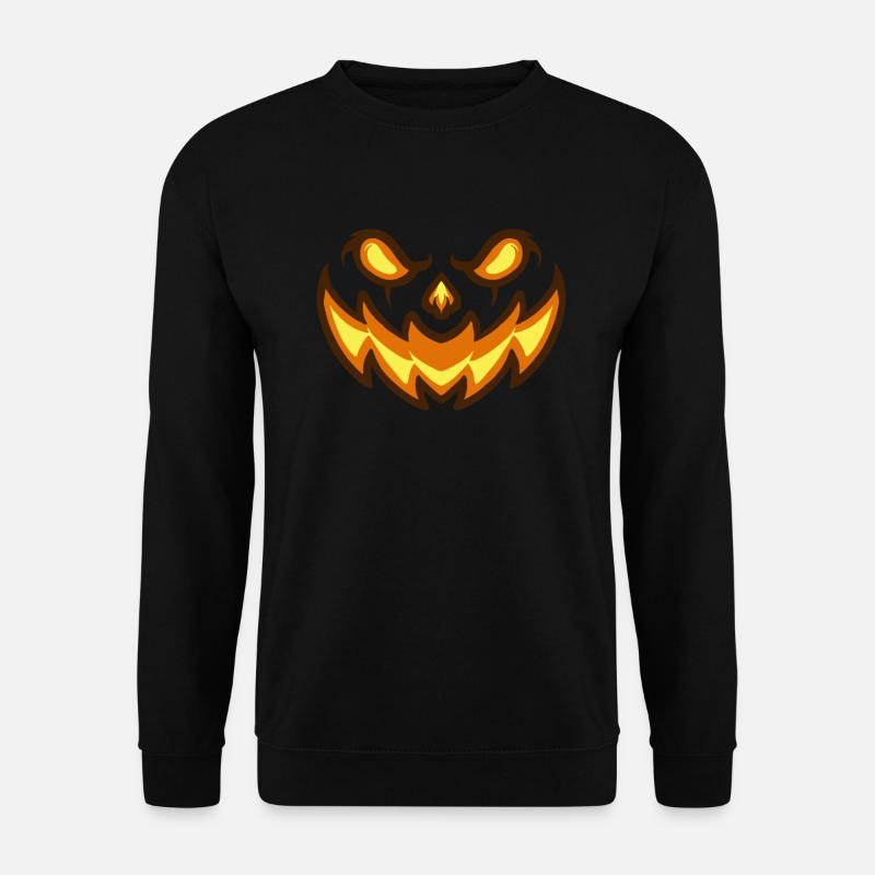 Creepy Pumpkin Halloween - Unisex Sweatshirt - black