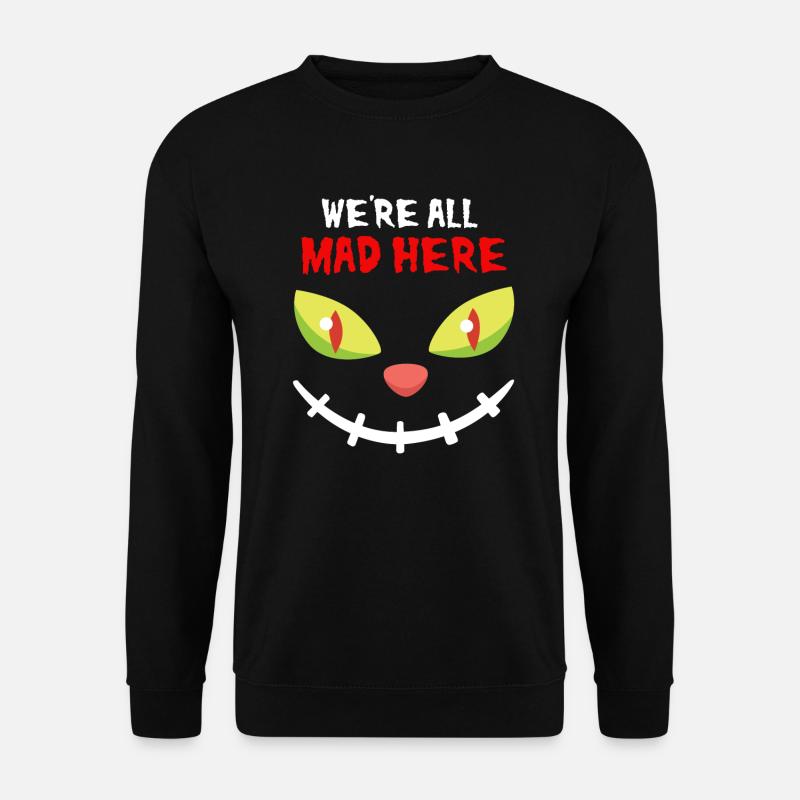 Grinsekatze Chat d’Halloween - Sweat-shirt Unisexe - noir