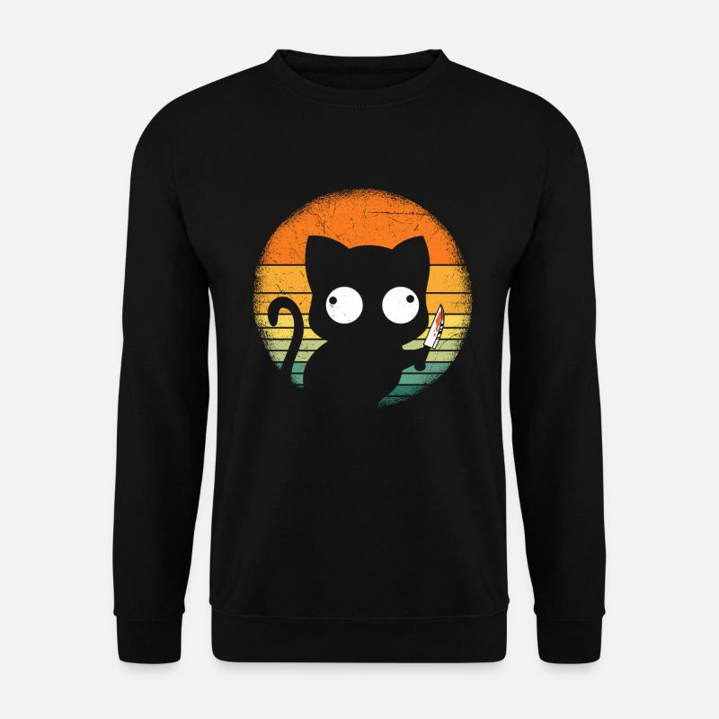 Cat Killer Halloween - Unisex Sweatshirt - black