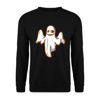 Geisterstunde Geist Halloween - Unisex Pullover - Schwarz - Vorne - Alina (178cm) & Michal (187cm)