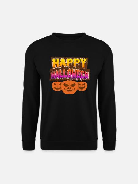 Halloween Pumpkin Happy Halloween - Unisex Sweatshirt - black