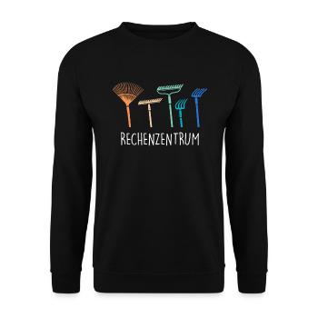 Landschaftsbauer Garten Schrebergarten - Unisex Pullover - Schwarz - Vorne - Alina (178cm) & Michal (187cm)