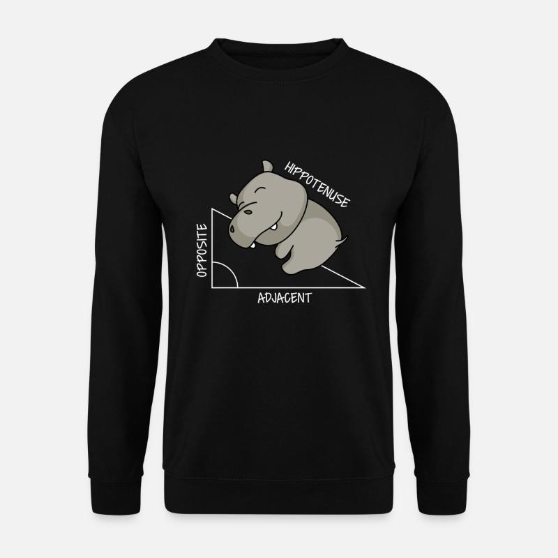 Hippotenuse - Unisex Pullover - Schwarz