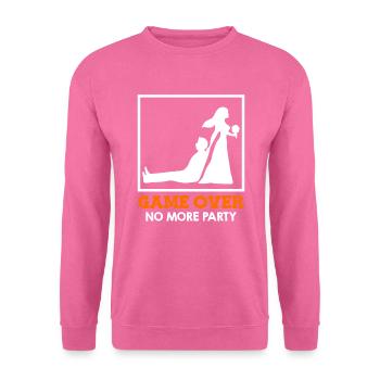 Game Over - Mariage de couple nuptial - Sweat-shirt Unisexe - rose - Devant