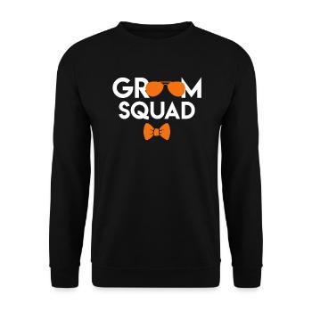 Boys' Party Men Groom Wedding - Unisex Sweatshirt - black - Front - Alina (178cm) & Michal (187cm)