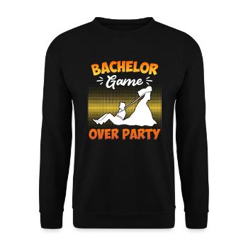 Game over - Jungesellenabschied Man Wedding - Sweat-shirt Unisexe - noir - Devant - Alina (178cm) & Michal (187cm)
