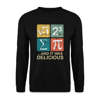 J’ai mangé de la tarte - Sweat-shirt Unisexe - noir - Devant - Alina (178cm) & Michal (187cm)