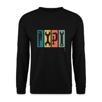 Plumber Gas Water Shit - Unisex Sweatshirt - black - Front - Alina (178cm) & Michal (187cm)