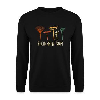 Landschaftsbauer Garten Schrebergarten - Unisex Pullover - Schwarz - Vorne - Alina (178cm) & Michal (187cm)