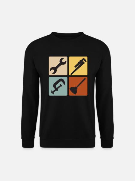 Spengler Klempner Anlagenmechaniker Vintage - Unisex Pullover - Schwarz