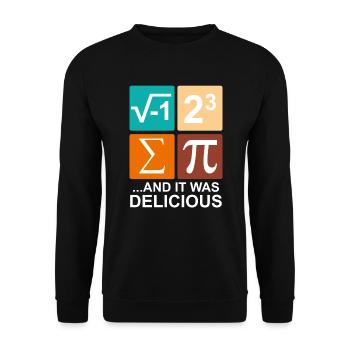 I ate some pie - Unisex Pullover - Schwarz - Vorne - Alina (178cm) & Michal (187cm)