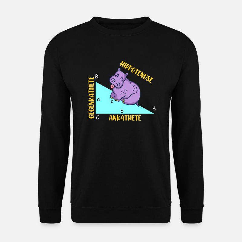 Hippotenuse Mathe - Unisex Pullover - Schwarz