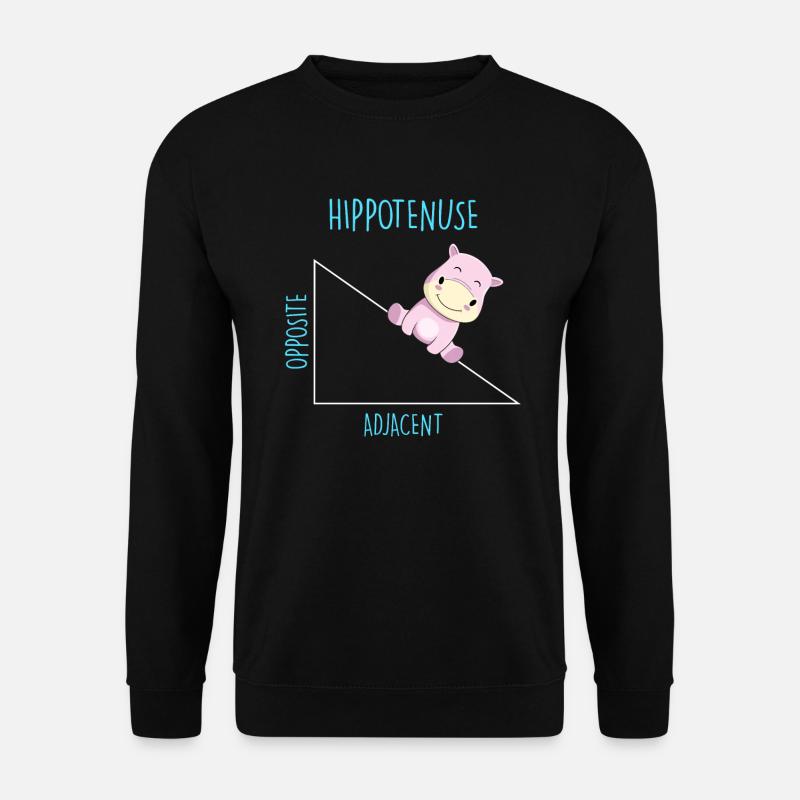 Hippotenuse Mathelehrer - Unisex Pullover - Schwarz