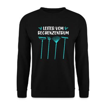 Gartenarbeit Gärtner Spruch - Unisex Pullover - Schwarz - Vorne - Alina (178cm) & Michal (187cm)