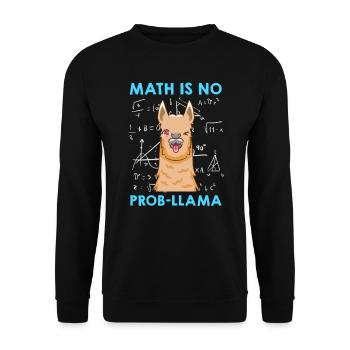 Les mathématiques ne sont pas des mathématiciens Prob-llama - Sweat-shirt Unisexe - noir - Devant - Alina (178cm) & Michal (187cm)