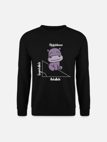 Hippotenuse Drôle Math - Sweat-shirt Unisexe - noir